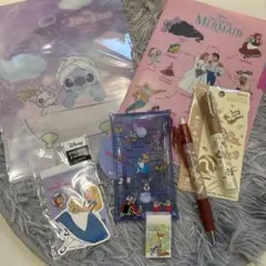 ★新品★ディズニー 文房具7点セット チップとデール アリス 不思議の国のアリス