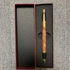 ボナン花梨瘤シャーペン　真鍮金属のサムネイル