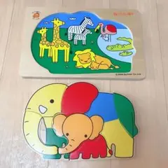 木製動物パズル