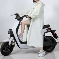 軽量レインコート　ホワイト　男女兼用　手提げBAG付き