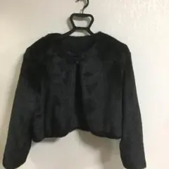 ファー風ボレロ ブラック