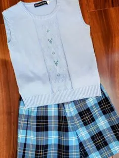 美品アーニーアンドエッシー　ベストキュロットセット