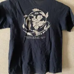 古着　Japanese pattern 和柄　piko 藍色　Tシャツ　Mサイズのサムネイル