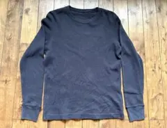 UNIQLO ワッフルクルーネックＴ ブラック