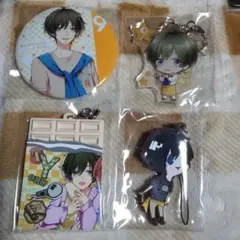 ツキウタ　ツキウサ　ツキプロ　長月夜　夜　9月　4個　缶バッジ　幼少　ラバスト