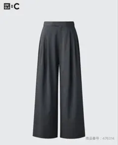 ユニクロc 感動タックワイドパンツ