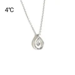 【美品】4℃ しずく天然石アメジストシルバーネックレスのサムネイル