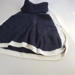 美品　MARY QUANT　ポンチョ　ケープ　タートルネック　ウール　モヘヤ　M