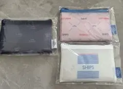 SHIPS evian コラボ ポーチ 全3点セット　新品未開封　ローソン