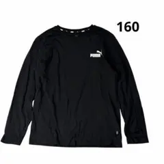 puma プーマTシャツ 長袖 ESS NO.1 ロゴ 長袖 Tシャツ ブラック
