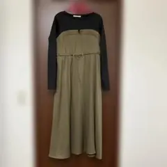 バイカラー♪ワンピース♪新品♪大人♪可愛すぎる♪アンドラブ好き♪フェミニン