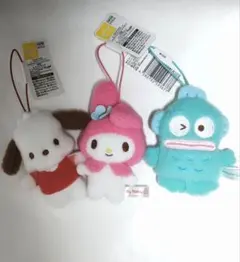 ふわもこワッペンこれくしょんマスコット　サンリオ　マイメロ　ハンギョドン