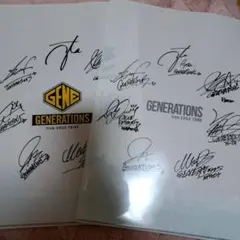 GENERATIONS サイン入りクリアファイル