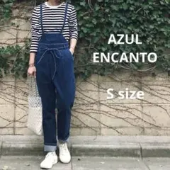 ☆アズールエンカント☆マウジー☆2wayデニムサロペットパンツ☆S☆青のサムネイル
