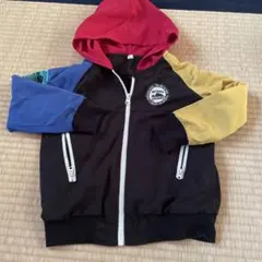 カラーブロックフード付きジャケット 春　秋