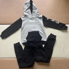 FILA フード付きスウェット 6歳用 グレー/ブラック　コストコ