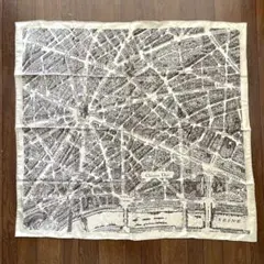 Christian Dior Plan de Paris 地図 スカーフ シルク