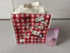 ハローキティ チェック柄ランチバッグ