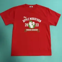 アップルマラソン　2023 Tシャツ　赤　Lサイズ