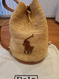 Polo Ralph Lauren ラフィア バッグ　ポロ　ラルフローレンのサムネイル