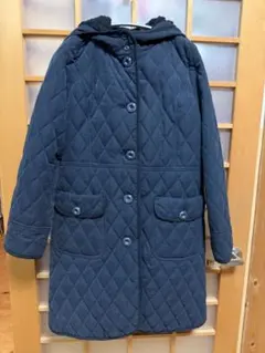 キルティングジャケット フード付き