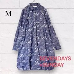SEVENDAYS=SUNDAY 長袖 デニム シャツ ワンピース M 迷彩
