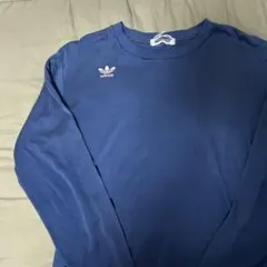70s adidas ネイビー ロングスリーブ Tシャツ M