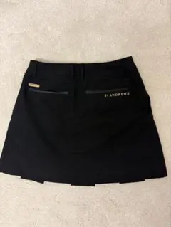 【ST ANDREWS】　黒 プリーツスカート