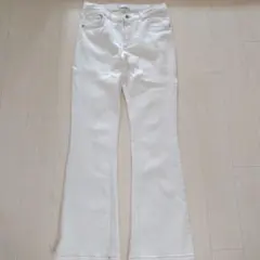 ZARAKids　オフホワイトフレアデニム　164