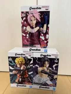 グランディスタ　ナルト サスケ サクラ　未開封3体セット