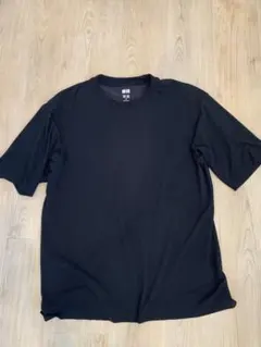 ユニクロ ドライEXクルーネックTシャツ ブラック スポーツ 速乾