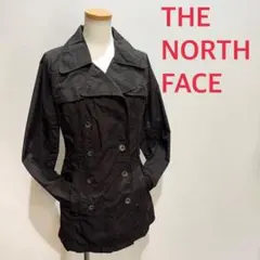 ノースフェイストレンチコートレインコート黒レディースMサイズ相当24時間発送