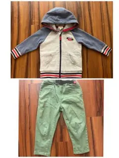 PUNPKIN PATCH パーカーフード付きジャケット100 とパンツ110