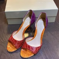 Sergio Rossi ハイヒール・パンプス オレンジ 赤 紫　351/2