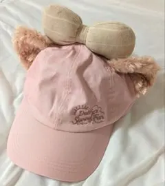 ディズニーシー 耳付きピンクキャップ 新品
