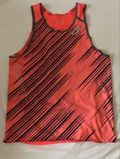 asics ランニングシャツ　シングレット メンズLサイズ