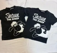 ひつじのショーン　リボン　Tシャツ　4枚まとめ売り　双子服