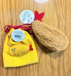 エビフライミニポーチ／エビフライ巾着／2個セット／新品未使用／匿名配送