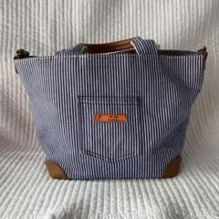 FUN BAG tanotako ストライプ ハンドバッグ