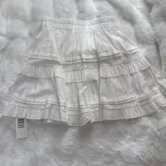 PHLLY フリルスカート　ティアードスカート ホワイト　新品未使用 SHEIN