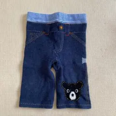 ミキハウス　スパッツ　インディゴブルー　デニム風ズボン　ビー君　90cm