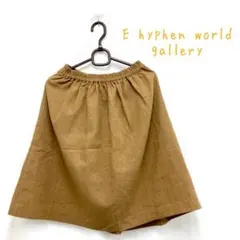 E hyphen world gallery　プリーツ　台形　ミニスカート　ゴム