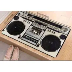☆レトロ カセットテープ柄 マット☆