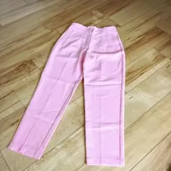 ZARA ザラ　ピンク　ハイウエスト テーパード　センタープレス