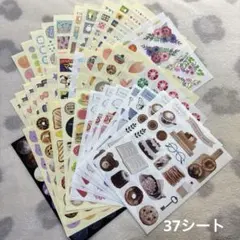 ダイカットシール ポイントシール おすそ分け まとめ売り 37シート＋オマケ多数