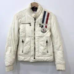 MONCLER モンクレール ピレネ アイボリー ライダース ダウンジャケット