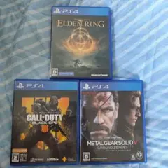 PS4ソフト エルデンリング Call of Duty MGS V　3つセット