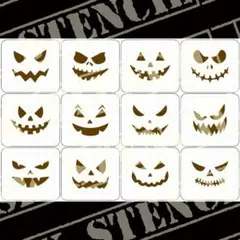 ステンシルシート　【H-2】　ハロウィン　Halloween