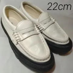 Converse オールスター チャンクローファー 白×黒 厚底 22のサムネイル
