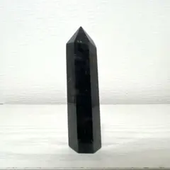 天然石 モリオン　スモーキークォーツ　黒色 ポイント型 置物